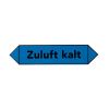 MEZ-STICKER - Zuluft kalt blau